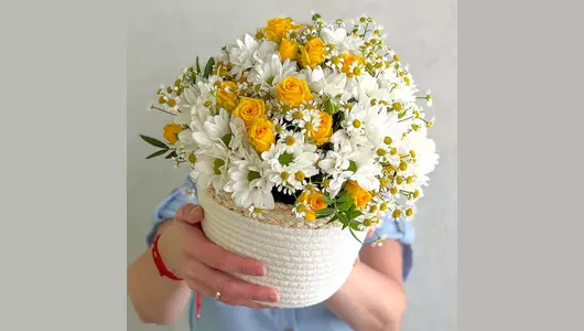 Композиция с&nbsp;цветами «Солнечный день» FMART by flowwow