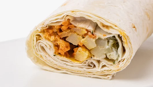 Шаурма с&nbsp;корейской морковью постная