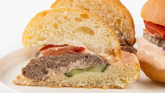 Мини-бургеры с котлетой из говядины