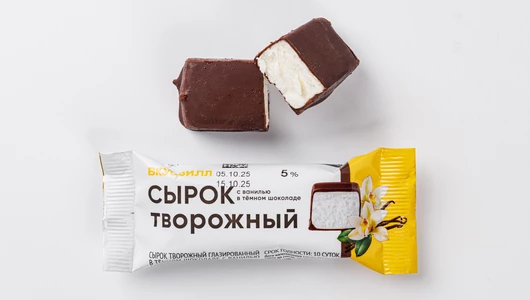 Сырок творожный с ванилью в темном шоколаде 5%