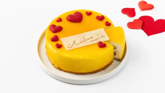 Торт бисквитно-маковый "Люблю тебя" с&nbsp;маракуйей