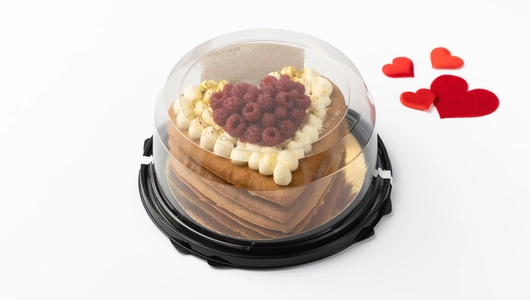 Торт "Медовое сердце" (с мармеладом малина)