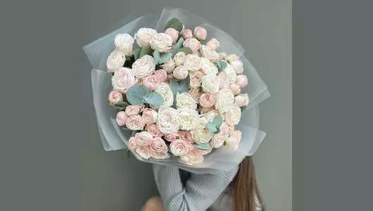 Пионовидная кустовая Роза (25 шт) FMART by flowwow