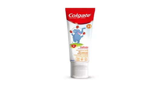 Зубная паста детская Colgate Клубника с фтором 3-5лет 60 мл Зубная паста детская Colgate Клубника с фтором 3-5лет 60 мл