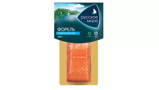 Форель филе-кусок Русское море слабосоленая 200 г