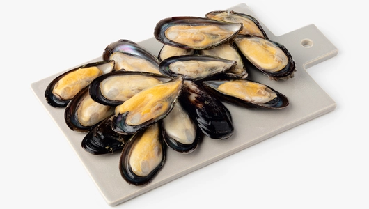 Мидии синие на&nbsp;полустворке раковины зам., 500 г