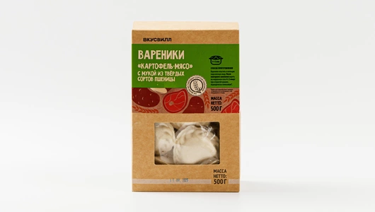 Вареники "картофель-мясо" с мукой из твёрдых сортов пшеницы