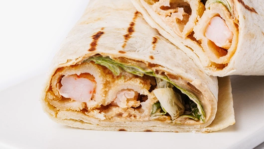 Шримп ролл с креветками в тортилье