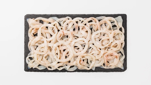 Кальмар командорский филе шинкованное без кожи зам., 600 г