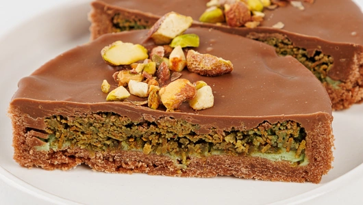 Тарталетка "Дубайский шоколад. Солёная фисташка"