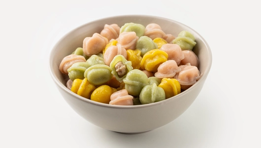 Пельмени микро с говядиной цветные