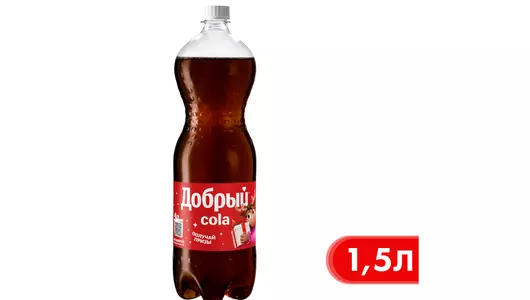 Напиток газированный Добрый Cola с пониженной калорийностью 1,5 л