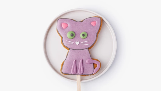 Пряник имбирный "Монстрики" на палочке, 1 шт.