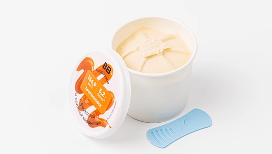 Мороженое "Протеиновое" с фруктозой, соленой карамелью