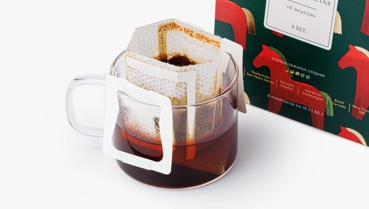 Кофе молотый в&nbsp;дрип-пакетах "6 вкусов", 6 шт