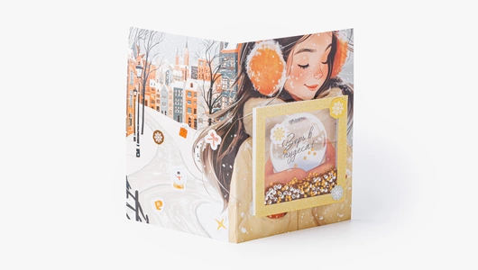 Набор для творчества "Открытка-шейкер", зимняя