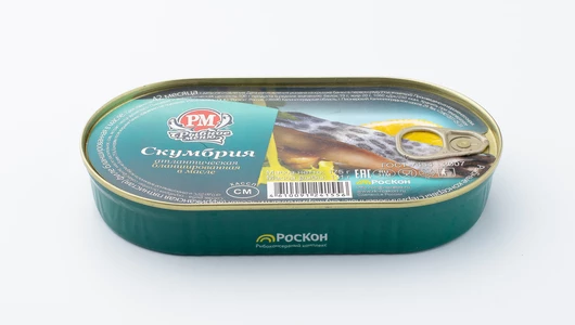 Скумбрия филе бланшированная в&nbsp;масле, 175 г