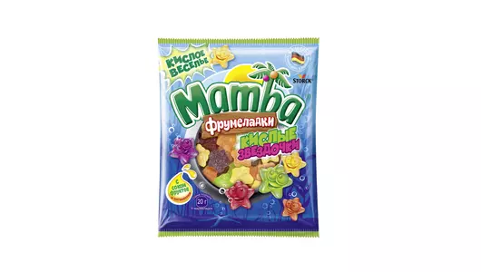 Конфеты жевательные Mamba Фрумеладки кислые звездочки 70&nbsp;г