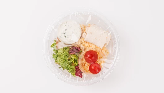 Завтрак боул с хашбрауном, кафе