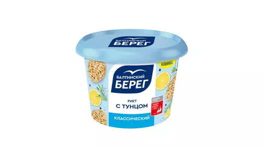 Риет Балтийский берег с тунцом и минтаем Классический 150 г