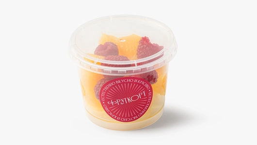 Фруктовый микс (дыня, апельсин, малина), 170 г