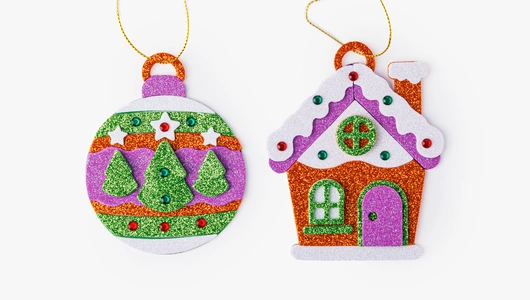 Набор для творчества "Игрушки ёлочные", 2 шт