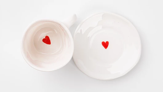 Кофейная пара "Сердце" Кофейная пара "Сердце"