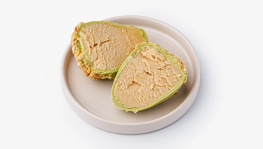 Пирожное-картошка "Желудь в шоколаде матча", кафе Пирожное-картошка "Желудь в шоколаде матча", кафе