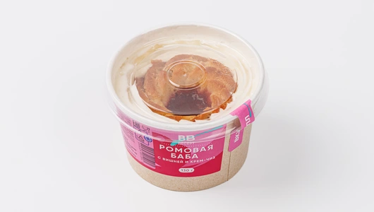 Десерт "Ромовая баба с&nbsp;вишней и&nbsp;крем-чиз"