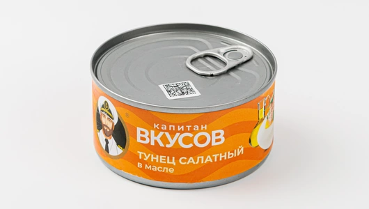 Тунец полосатый салатный измельченный в масле, 170 г