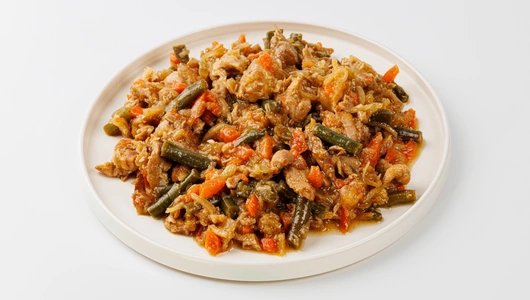Курица терияки с овощами запеченная, зам.