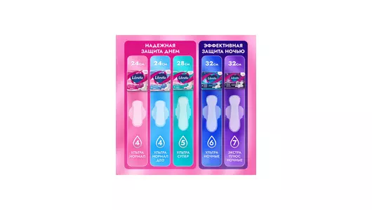 Прокладки гигиенические Libretta Ультра Нормал с мягкой поверхностью 20 шт