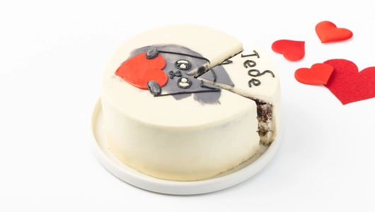 Торт "Тебе - сердечко" бисквитный с&nbsp;безе и&nbsp;карамелью