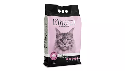 ELITECAT Наполнитель комкующийся с ароматом детской пудры «Baby Powder», 11.4л / 10кг