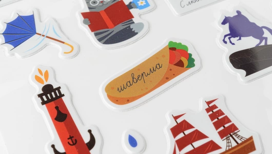 Наклейки объемные Санкт-Петербург