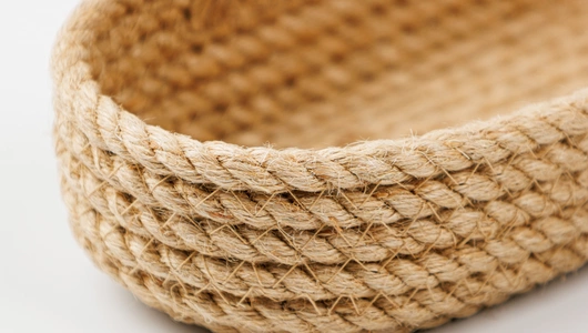 Бокс из джута (корзинка овальная)