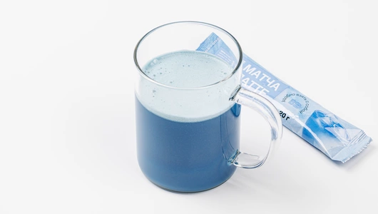 Матча латте голубая