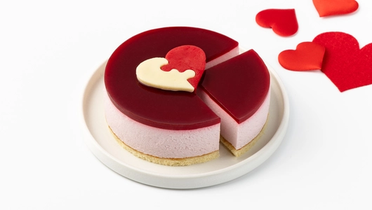 Торт-мини "Половинки" малиновый мусс