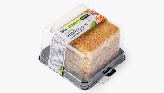 Пирожное "НеМедовик" с&nbsp;маракуйей, веган