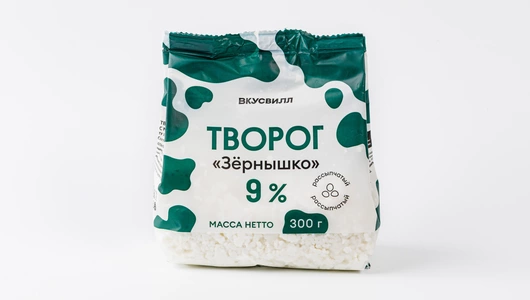 Творог "Зернышко" 9%, 300 г