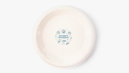 Комплект ЭКО тарелок Праздник 5 шт