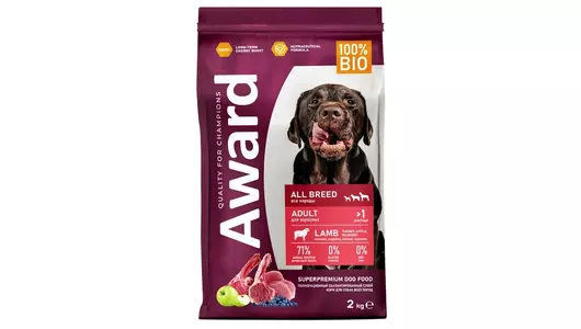 AWARD Adult All Breed Корм сух.ягненок,индейка,яблоко,черники д/собак всех пород 2кг