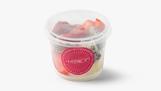 Фруктовый микс (дыня, питахайя, клубника), 180 г