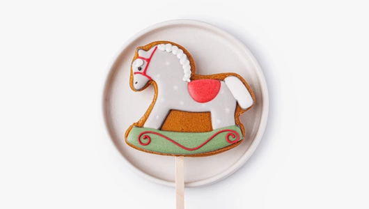 Пряник имбирный "Зимнее очарование" на палочке, 1 шт.