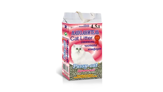 Наполнитель 4,5л Pussy-Cat  Древесный