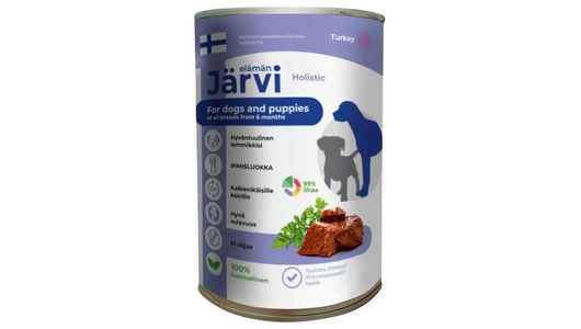 Влажный корм Jarvi Holistic для щенков и собак всех пород с индейкой, 400 г