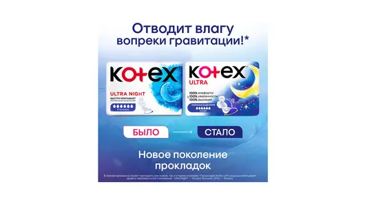 Прокладки гигиенические Kotex Ultra Night 7 шт