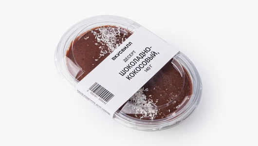 Десерт шоколадно-кокосовый, 140 г.