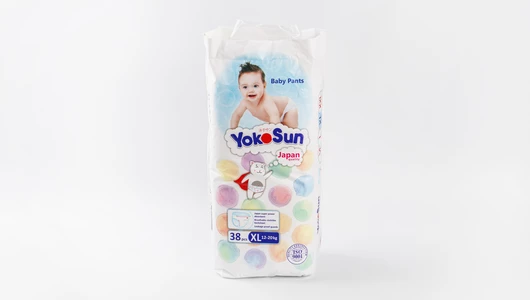Подгузники-трусики YokoSun XL (12-20 кг), 38 шт