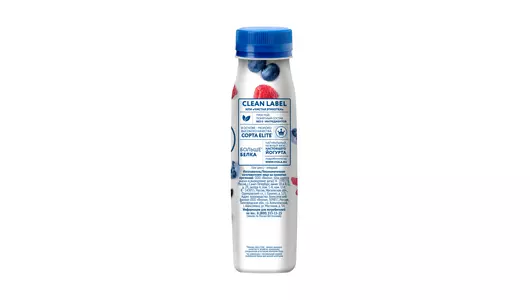 Йогурт питьевой Viola Clean Label с малиной и черникой 0,8% 260 г